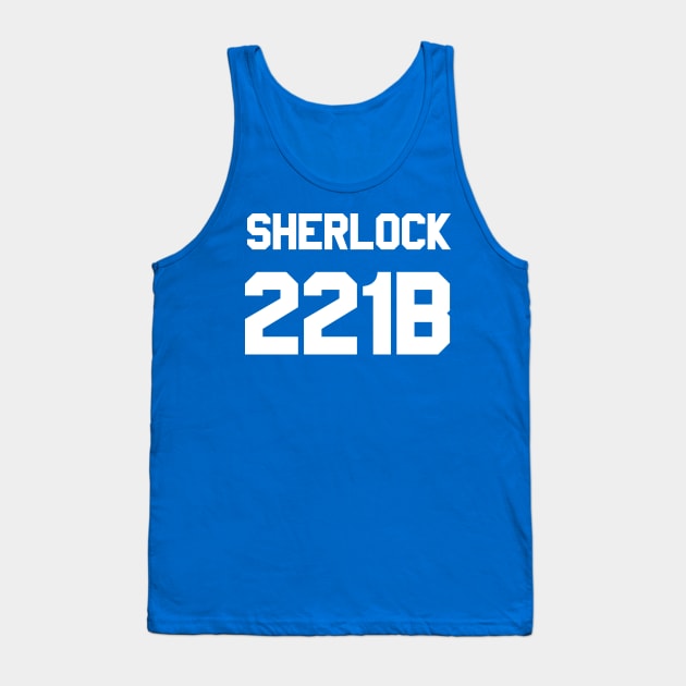 Sherlock 221B Football Jersey Tank Top by fandemonium